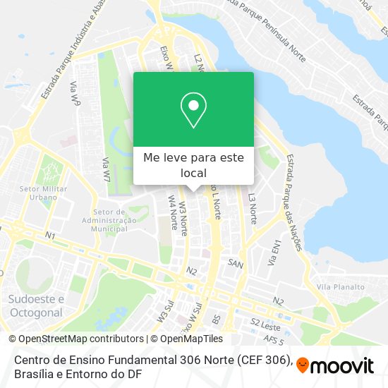 Centro de Ensino Fundamental 306 Norte (CEF 306) mapa