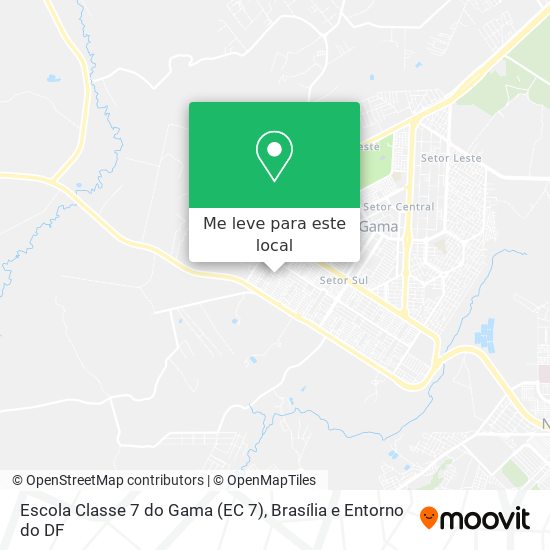 Escola Classe 7 do Gama (EC 7) mapa