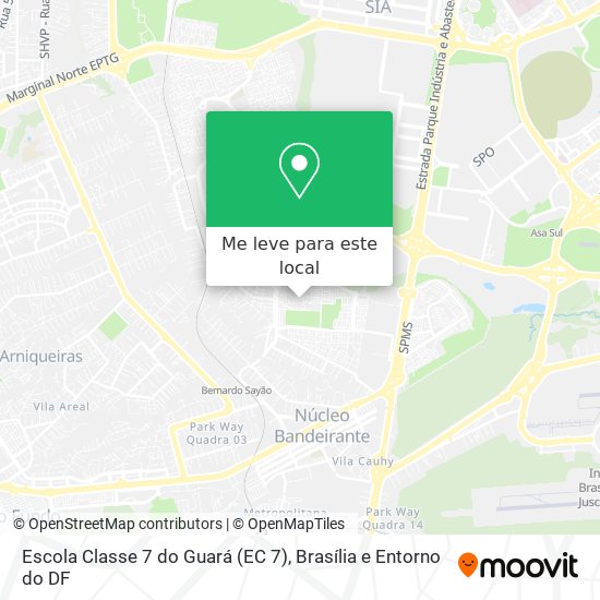 Escola Classe 7 do Guará (EC 7) mapa