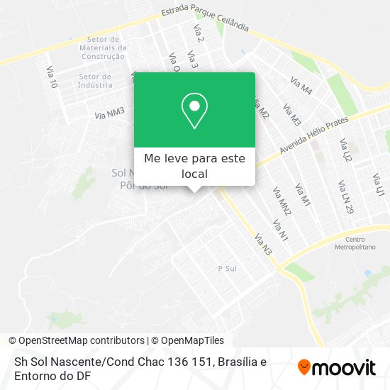 Sh Sol Nascente / Cond Chac 136 151 mapa