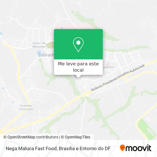 Nega Maluca Fast Food mapa