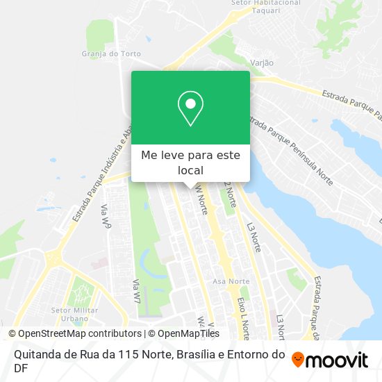 Quitanda de Rua da 115 Norte mapa
