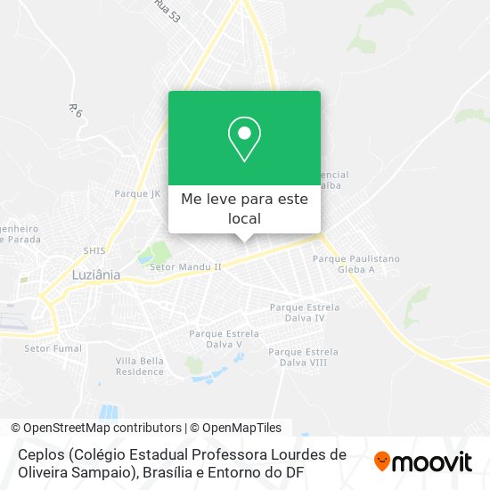 Ceplos (Colégio Estadual Professora Lourdes de Oliveira Sampaio) mapa