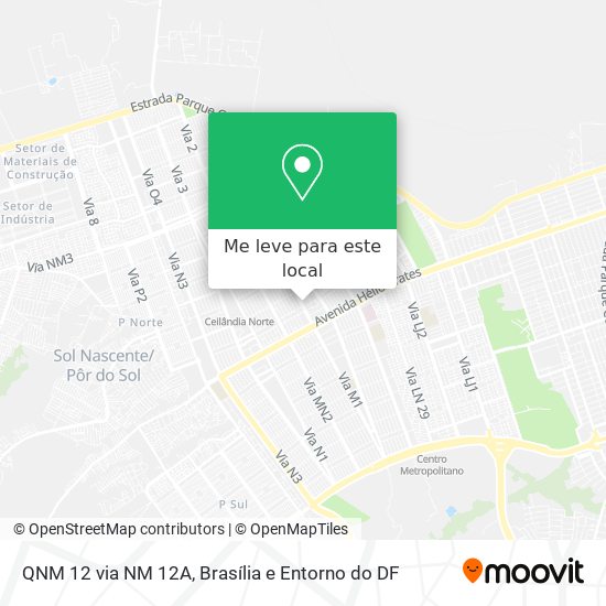 QNM 12 via NM 12A mapa