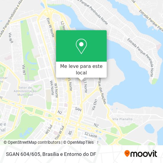 SGAN 604/605 mapa