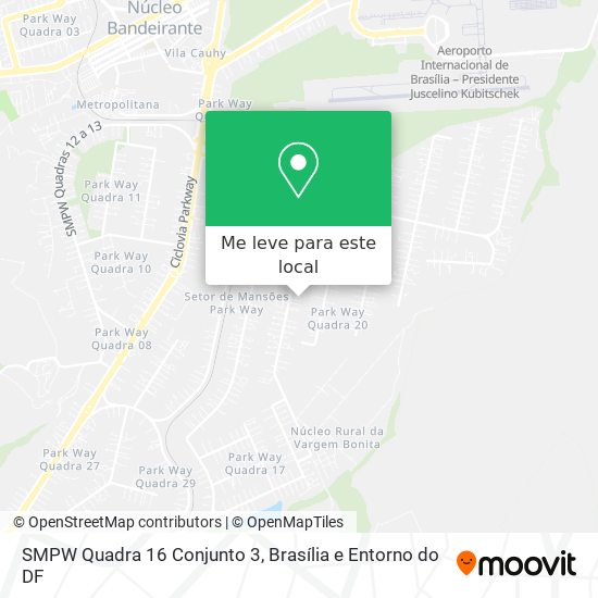 SMPW Quadra 16 Conjunto 3 mapa