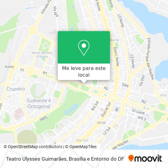 Teatro Ulysses Guimarães mapa