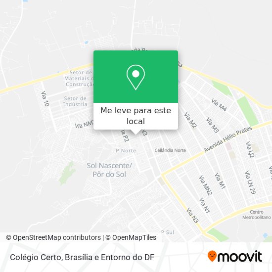 Colégio Certo mapa