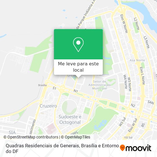 Quadras Residenciais de Generais mapa