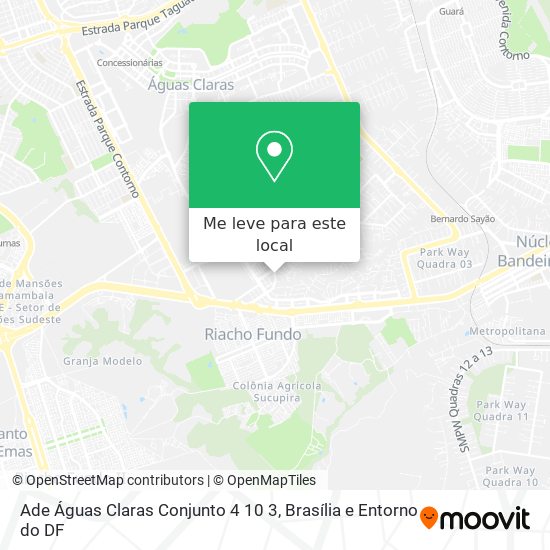 Ade Águas Claras Conjunto 4 10 3 mapa