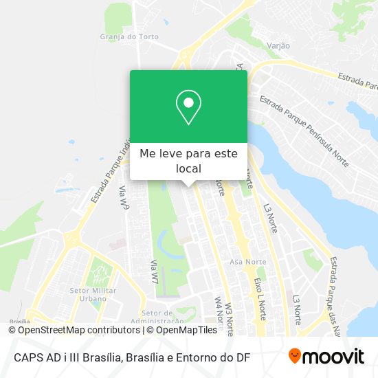CAPS AD i III Brasília mapa