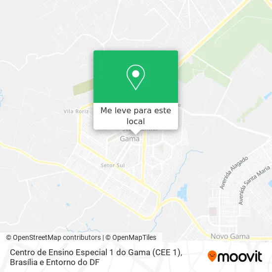 Centro de Ensino Especial 1 do Gama (CEE 1) mapa