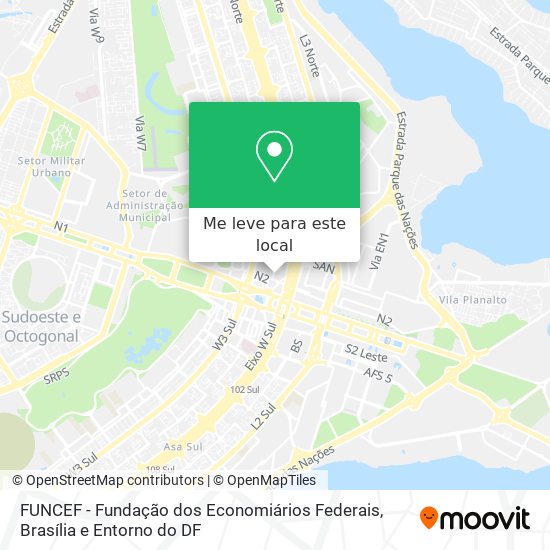 FUNCEF - Fundação dos Economiários Federais mapa