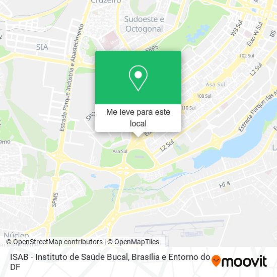 ISAB - Instituto de Saúde Bucal mapa