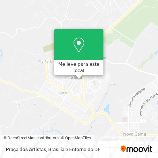 Praça dos Artistas mapa