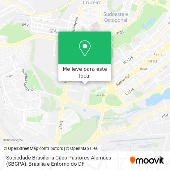 Sociedade Brasileira Cães Pastores Alemães (SBCPA) mapa