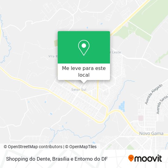 Shopping do Dente mapa