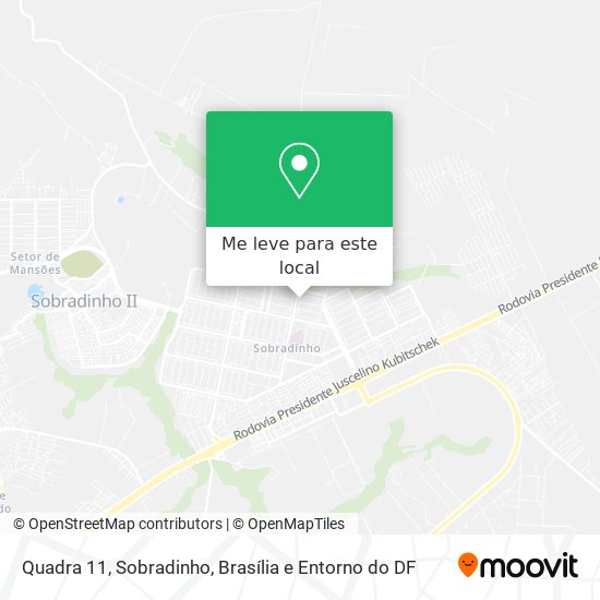 Quadra 11, Sobradinho mapa