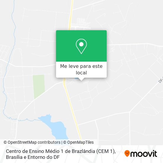 Centro de Ensino Médio 1 de Brazlândia (CEM 1) mapa