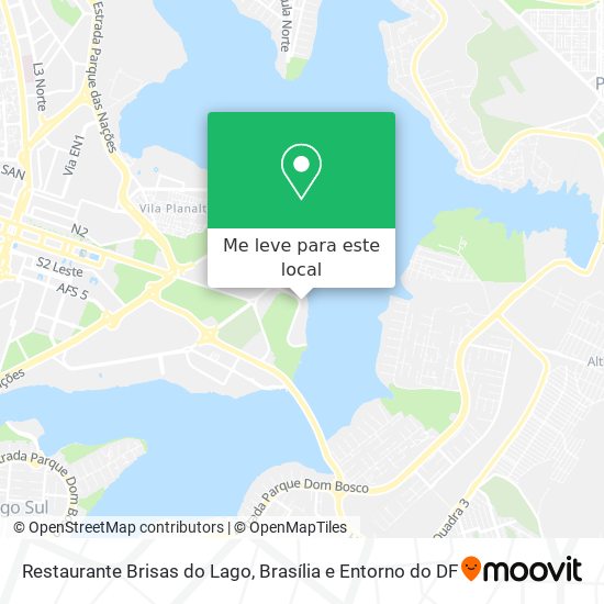 Restaurante Brisas do Lago mapa