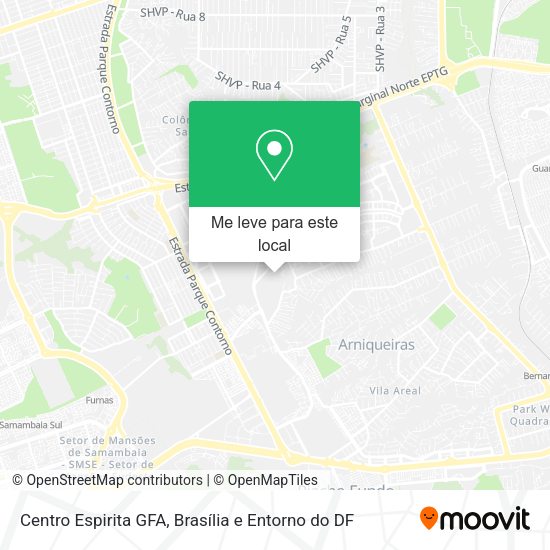 Centro Espirita GFA mapa