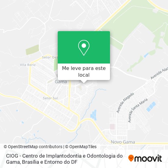 CIOG - Centro de Implantodontia e Odontologia do Gama mapa