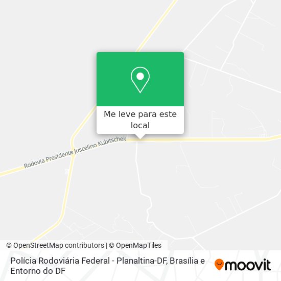 Polícia Rodoviária Federal - Planaltina-DF mapa