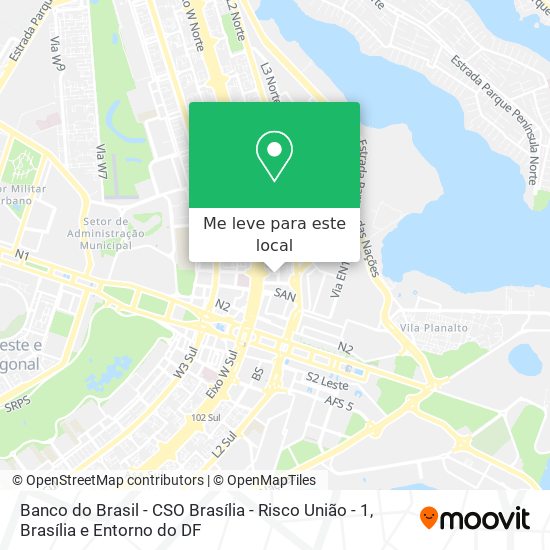 Banco do Brasil - CSO Brasília - Risco União - 1 mapa