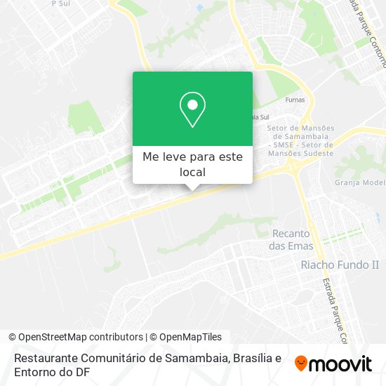 Restaurante Comunitário de Samambaia mapa