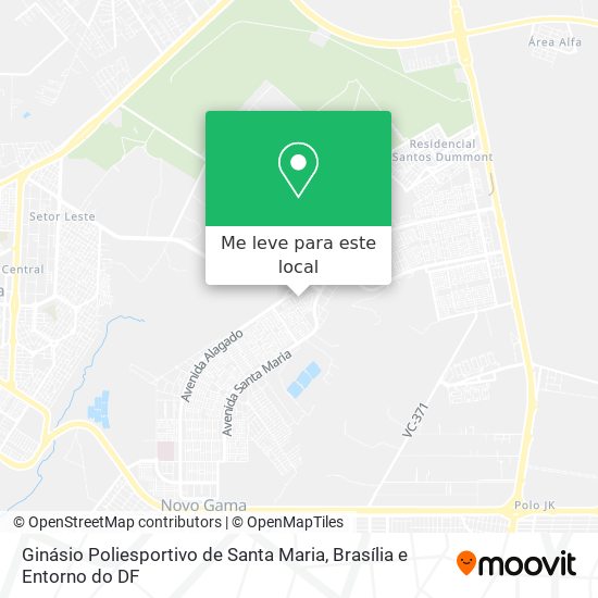 Ginásio Poliesportivo de Santa Maria mapa
