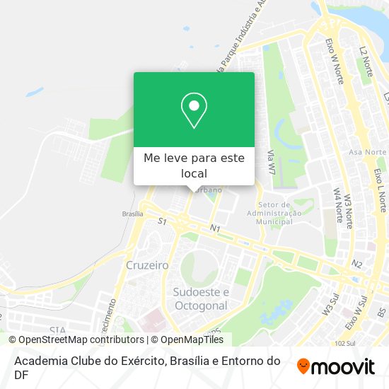 Academia Clube do Exército mapa