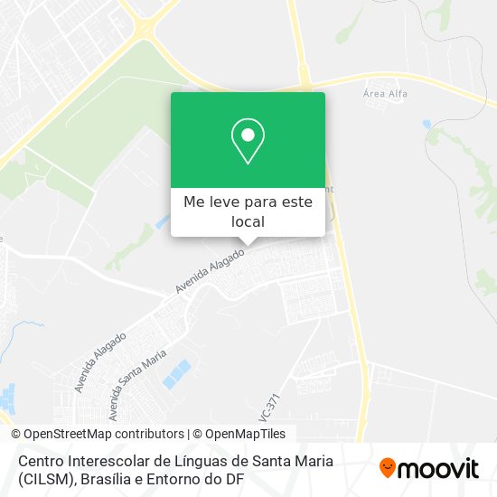 Centro Interescolar de Línguas de Santa Maria (CILSM) mapa
