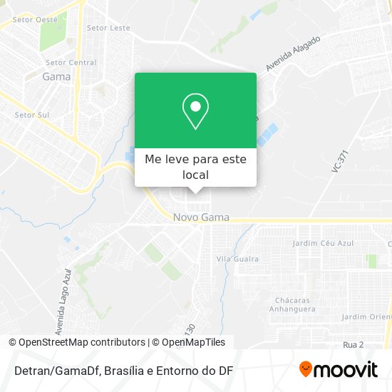Detran/GamaDf mapa