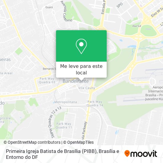 Primeira Igreja Batista de Brasília (PIBB) mapa