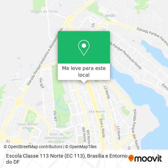 Escola Classe 113 Norte (EC 113) mapa