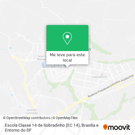 Escola Classe 14 de Sobradinho (EC 14) mapa