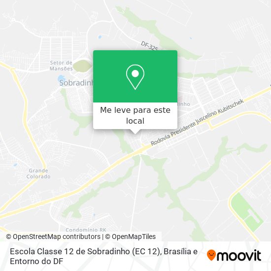 Escola Classe 12 de Sobradinho (EC 12) mapa