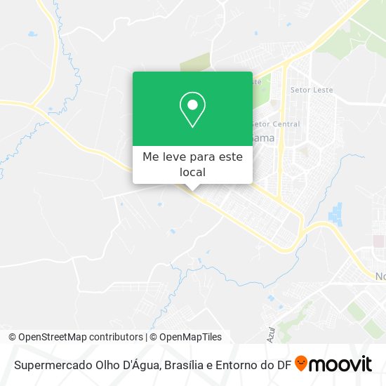 Supermercado Olho D'Água mapa