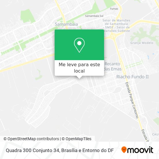 Quadra 300 Conjunto 34 mapa