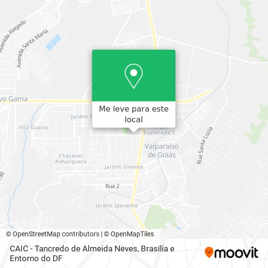 CAIC - Tancredo de Almeida Neves mapa