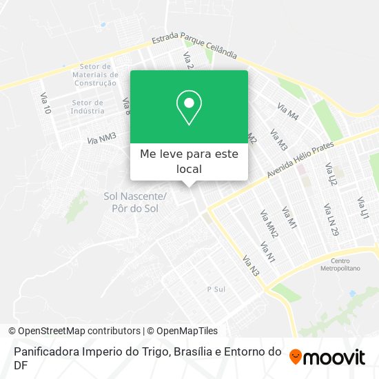 Panificadora Imperio do Trigo mapa