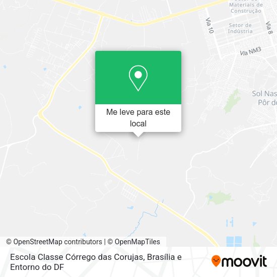 Escola Classe Córrego das Corujas mapa