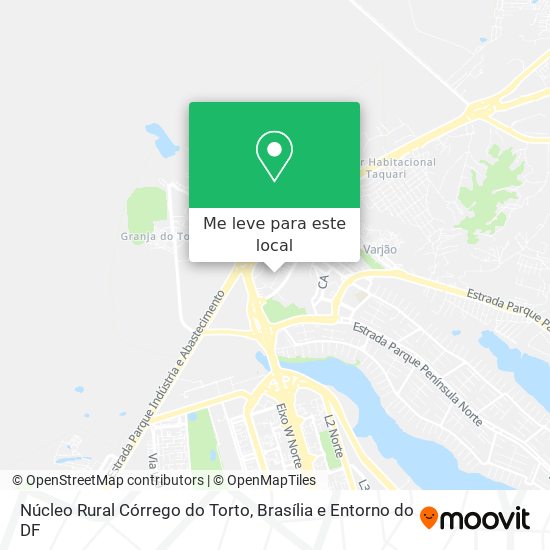 Núcleo Rural Córrego do Torto mapa