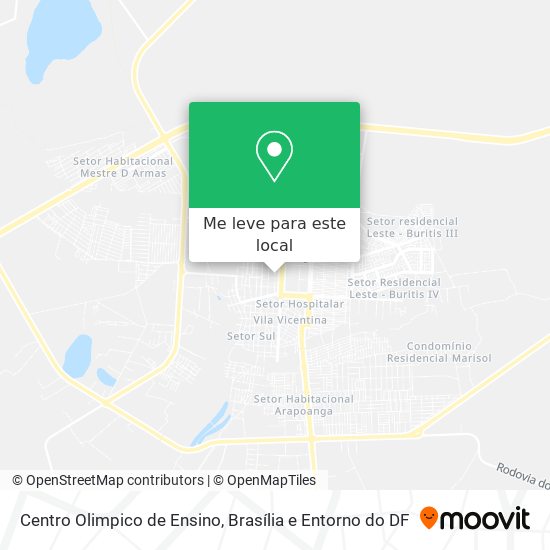 Centro Olimpico de Ensino mapa