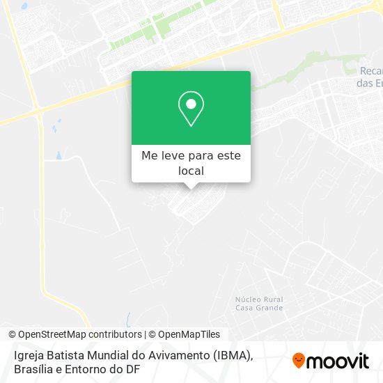 Igreja Batista Mundial do Avivamento (IBMA) mapa