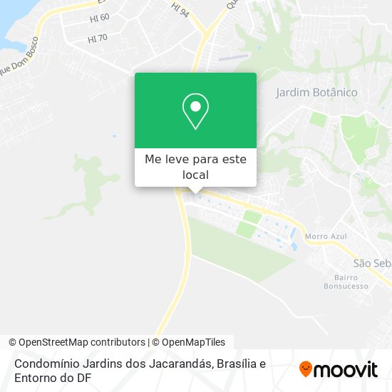 Condomínio Jardins dos Jacarandás mapa