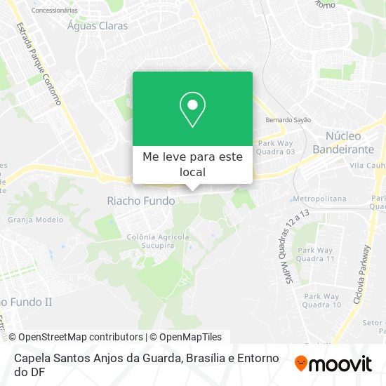 Capela Santos Anjos da Guarda mapa