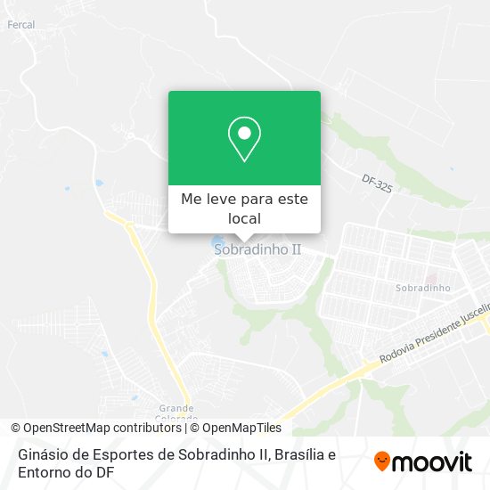 Ginásio de Esportes de Sobradinho II mapa
