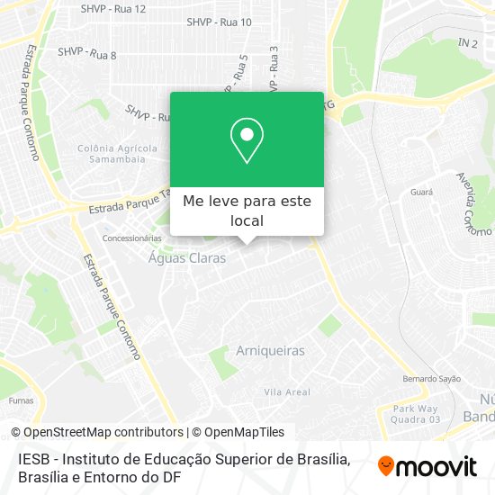 IESB - Instituto de Educação Superior de Brasília mapa