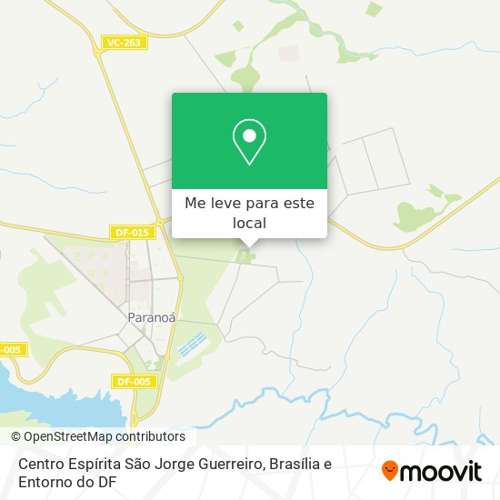 Centro Espírita São Jorge Guerreiro mapa